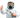 Дезинфектор службы СЭС в защитном костюме в Находке